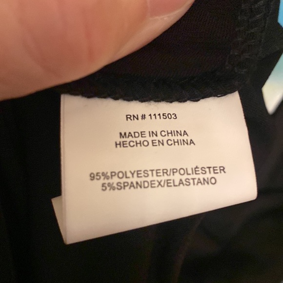 Black dressy stretch tank sz XL - Picture 5 of 5